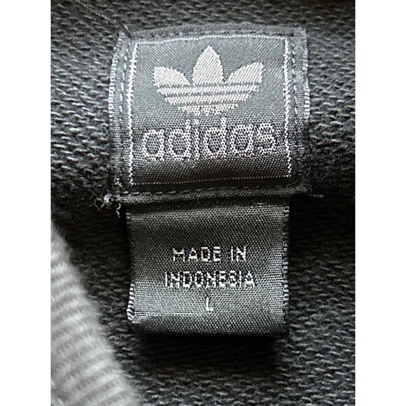 Adidas Adi Dassler Black Zip Up Hoodie with Yellow Emblem Zipper Pull - Picture 5 of 9